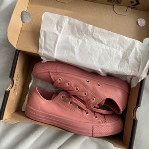 Leather Converse Lows